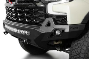 Chevrolet Silverado 1500 ZR2 Bumper - Front - Addictive Desert Designs - Stealth Fighter - Hammer Black - `25-`26